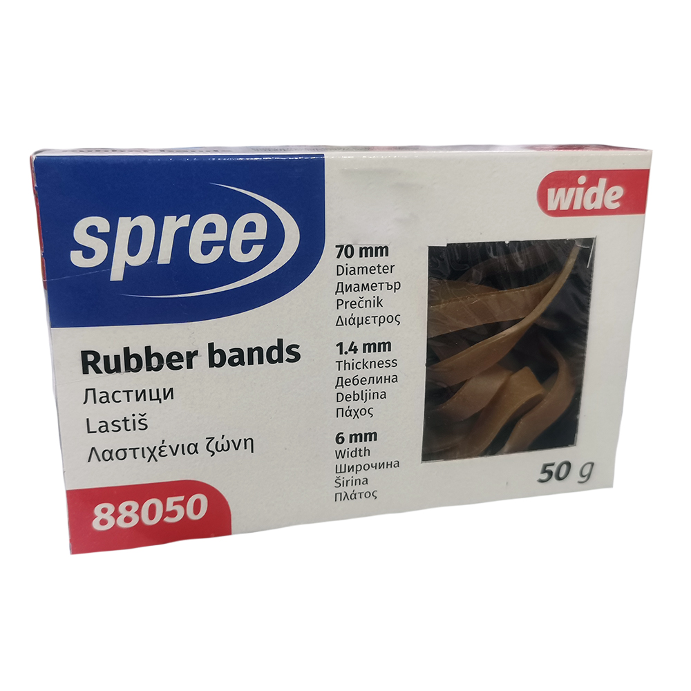 Ластици Spree, 50гр., силиконови, wide 88050, Ф70