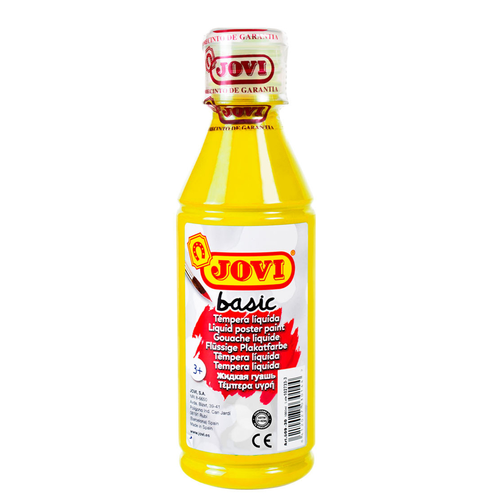 Темперна боя JOVI, 250мл., жълта