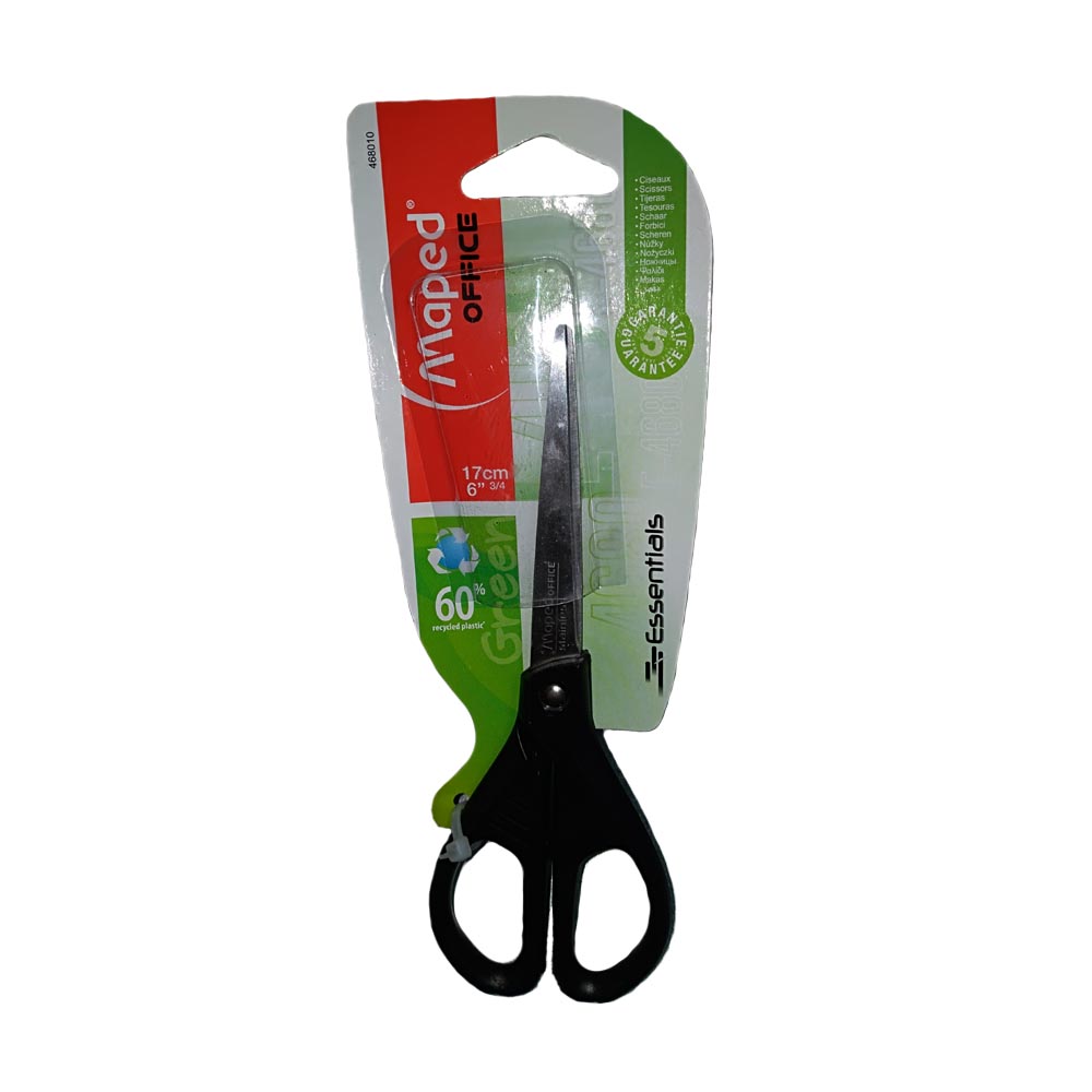 Ножица MAPED Essentials Green, 17см., 468010