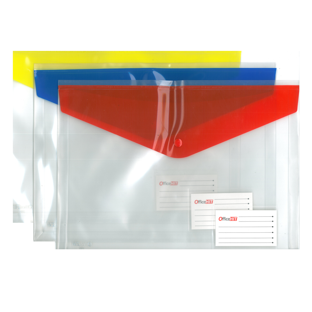 PVC папка OfficeHit, А4+ с уширение с копче, 755