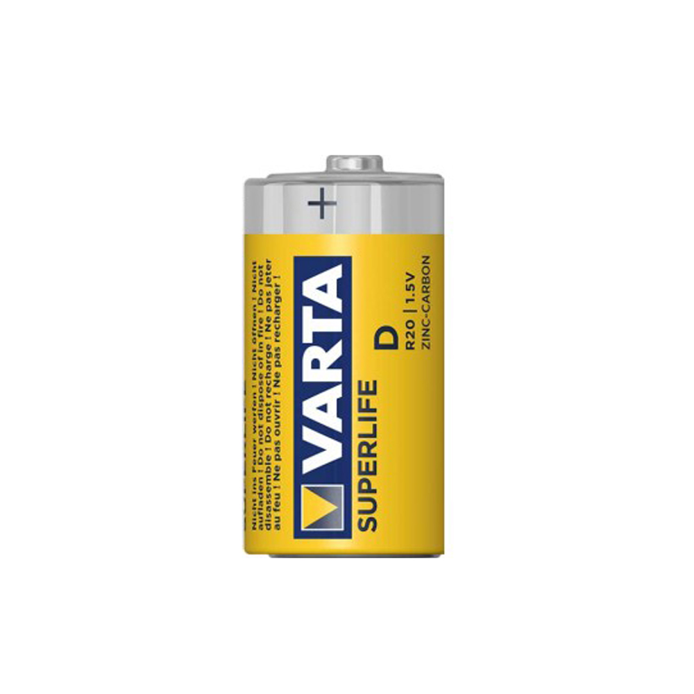 Бат. 1,5V, R20,  VARTA SUPERLIFE 2020