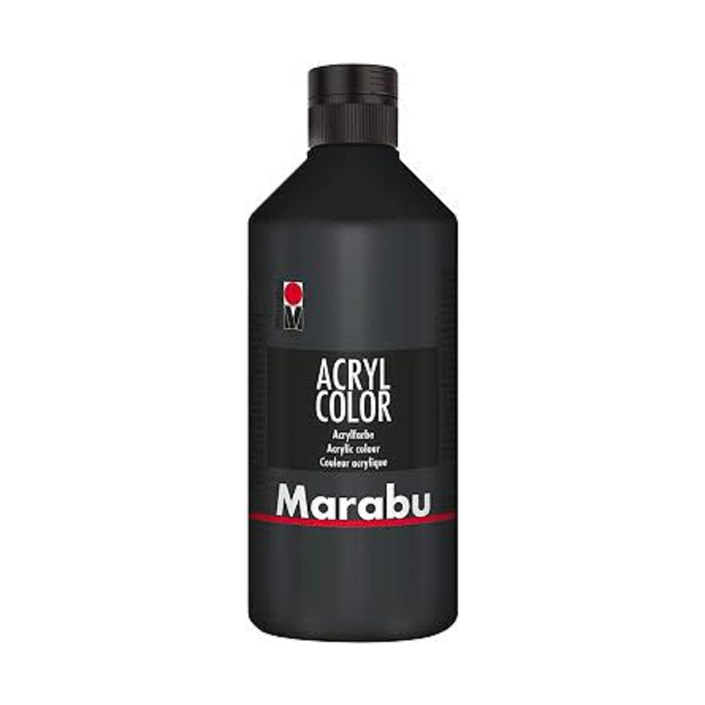 Акр. боя MARABU, 500мл., 073, черна