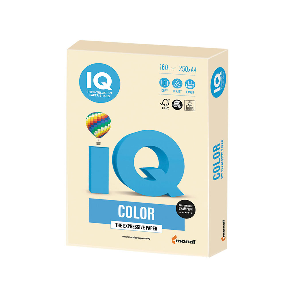 Mondi IQ, А4, 160гр., CR20, cream