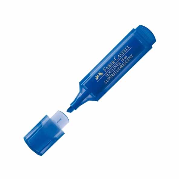 Текст маркер Faber-Castell, син