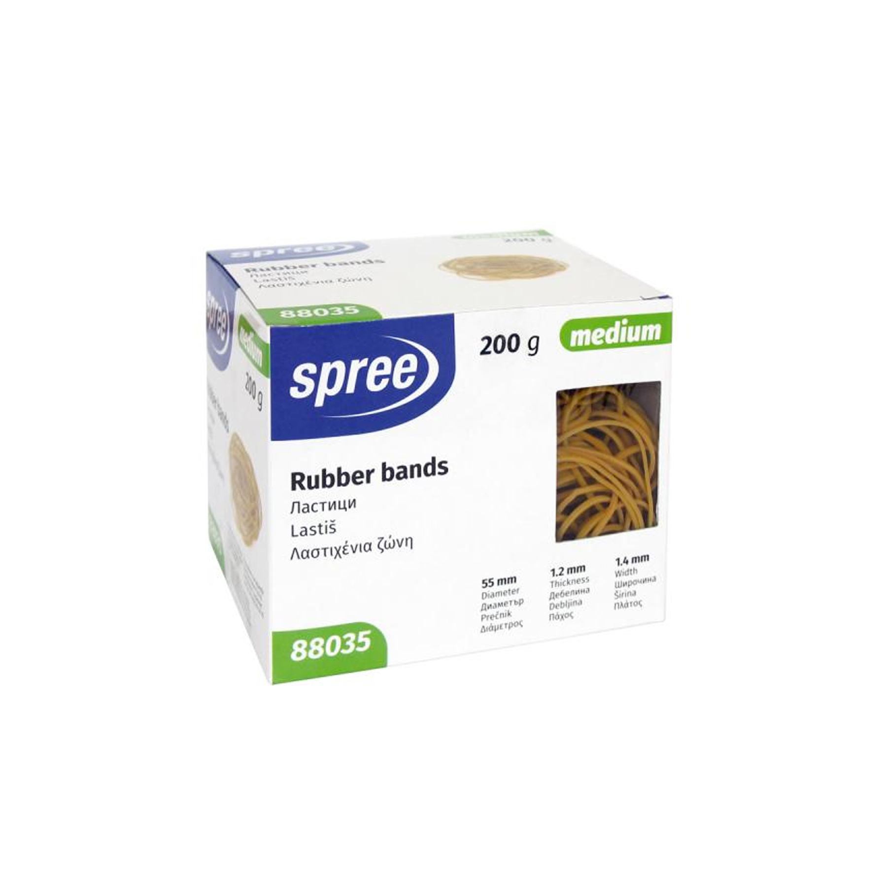Ластици Spree, 200гр., силиконови, medium 88035, Ф55