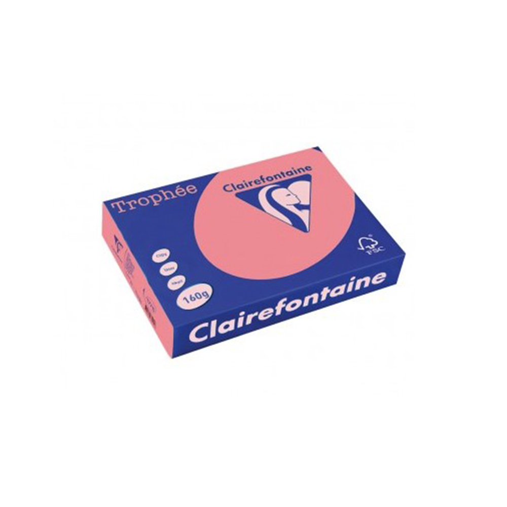 Цв. хартия Clairefontaine А4, 160гр, 1049 peach