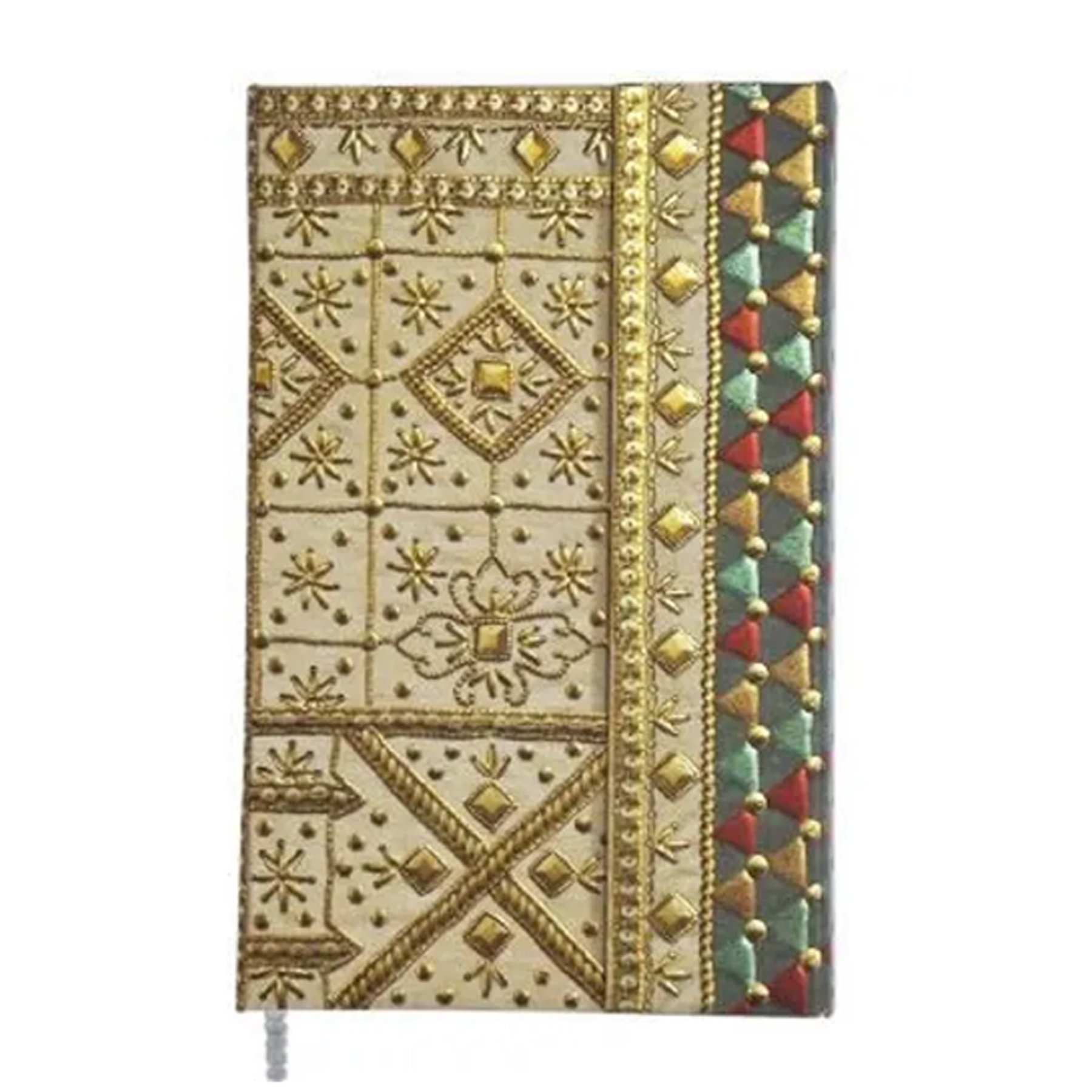 Бележник Boncahier Patchwork 14/22, тв.к., бели листи, 0033-03