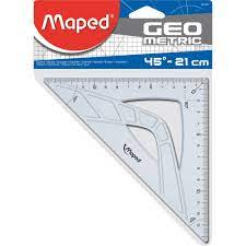 Триъгълник Maped, 21см./13см., равнобедрен