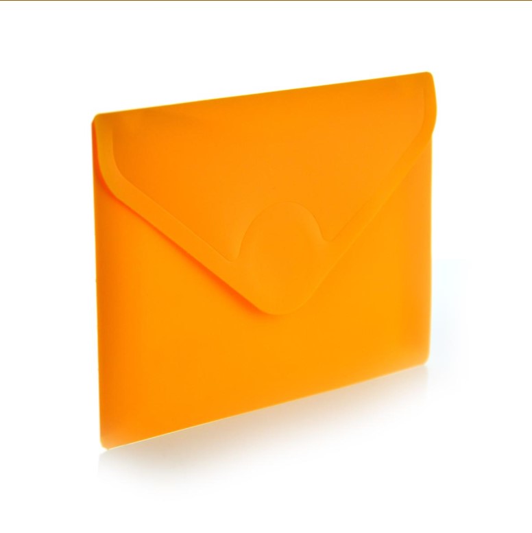 PVC папка Office box A7 с велкро, 8.5х12см, оранж -91218