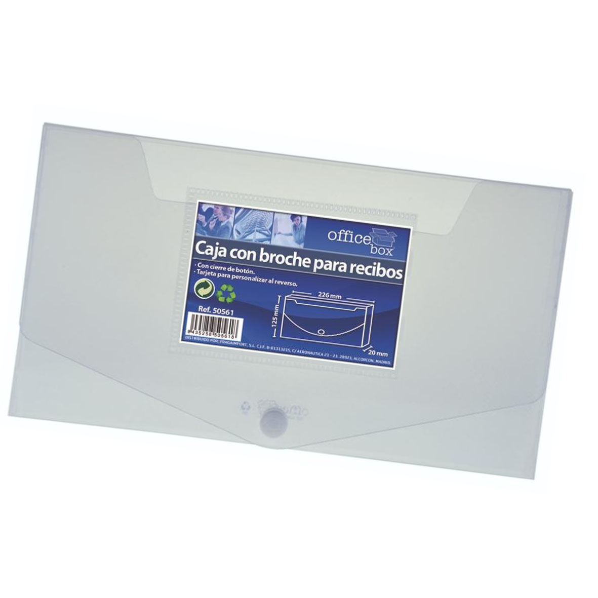 Кутия Office box за документи с копче, 12.5/22.6, 50561