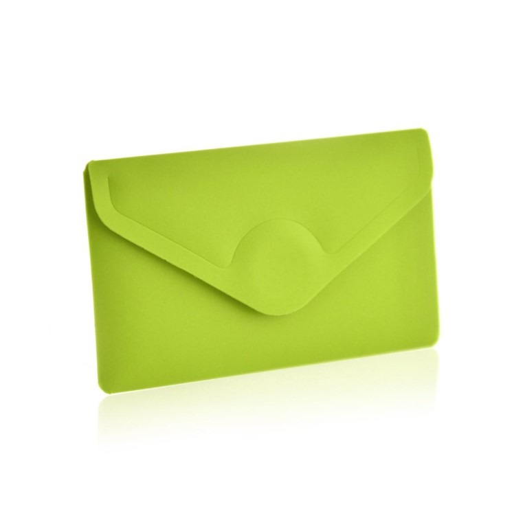 PVC папка Office box CARD с велкро, 6х10.5см, зелена-90618