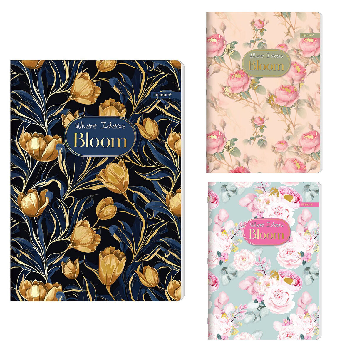 Тетрадка Ilijanum Bloom, г.ф., 80л.,48360