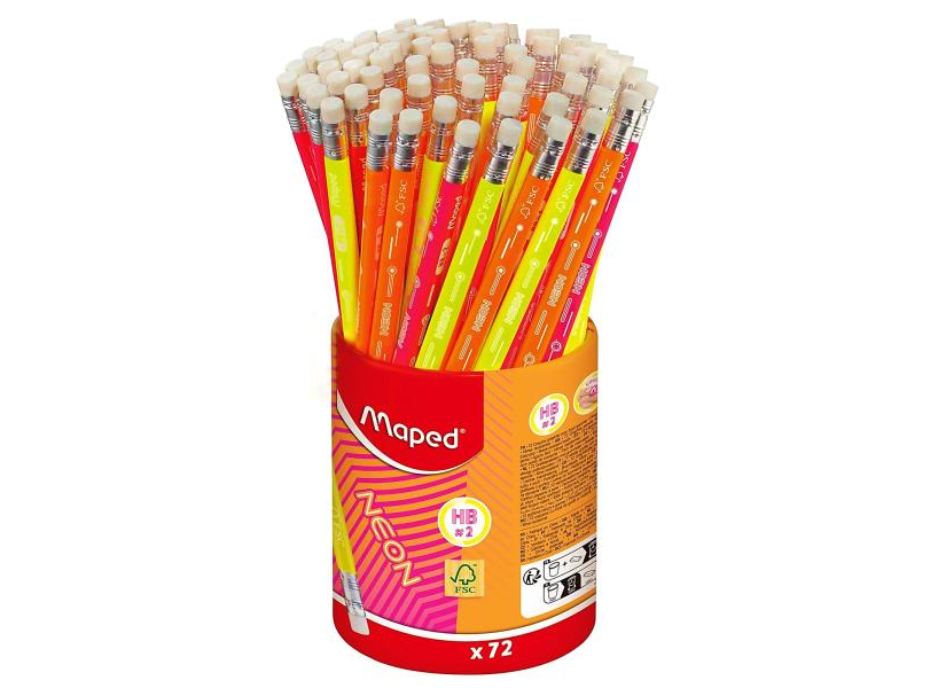 Молив MAPED Neon, HB с гума, 853789