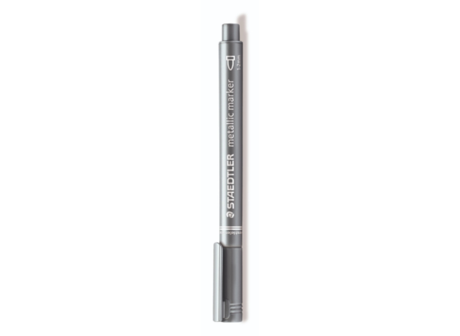 Тънкописец Staedtler, 1-2мм, сребро