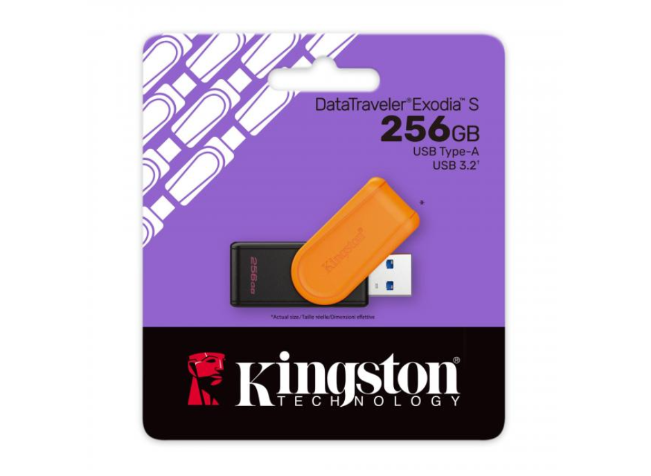 USB памет KINGSTON, 256GB, DataTraveler Exodia S
