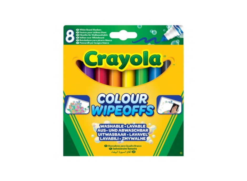 Маркери за б. дъска CRAYOLA, 8цв., 03-8223
