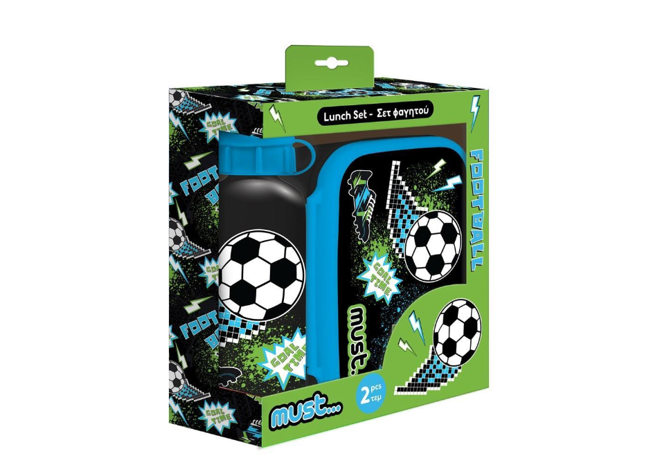 Комплект за хранене 2ч./бутилка+кутия/ MUST, 585676, Football
